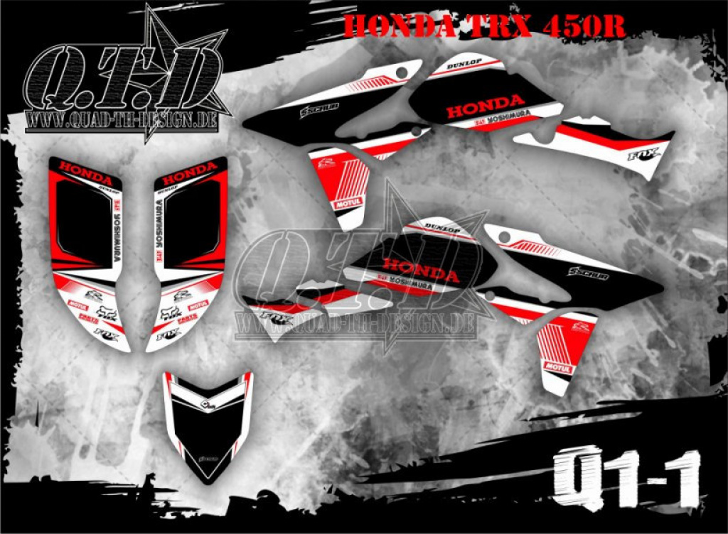 Honda Fox Q1-1 für Honda TRX 450R 2004-2016