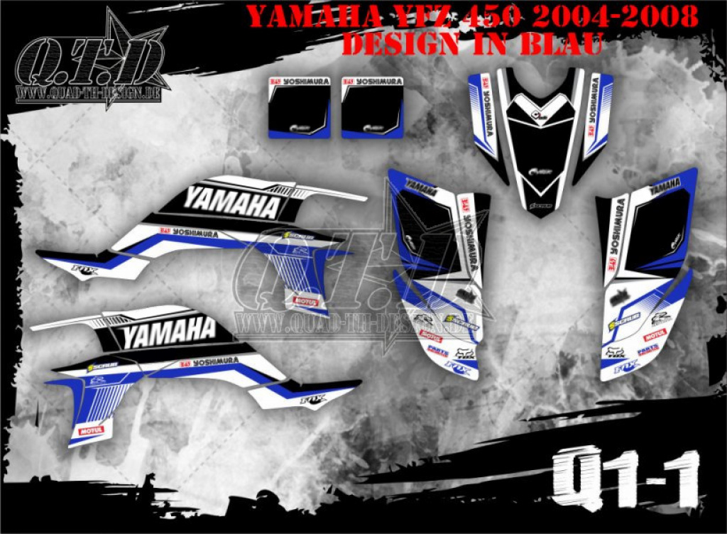 Fox Q1-1 für Yamaha YFZ 450 2004-2008 & 2012-2014