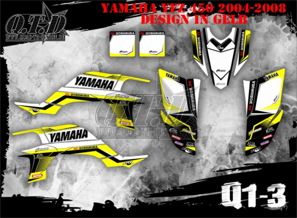 Fox Q1-3 für Yamaha YFZ 450 2004-2008 & 2012-2014