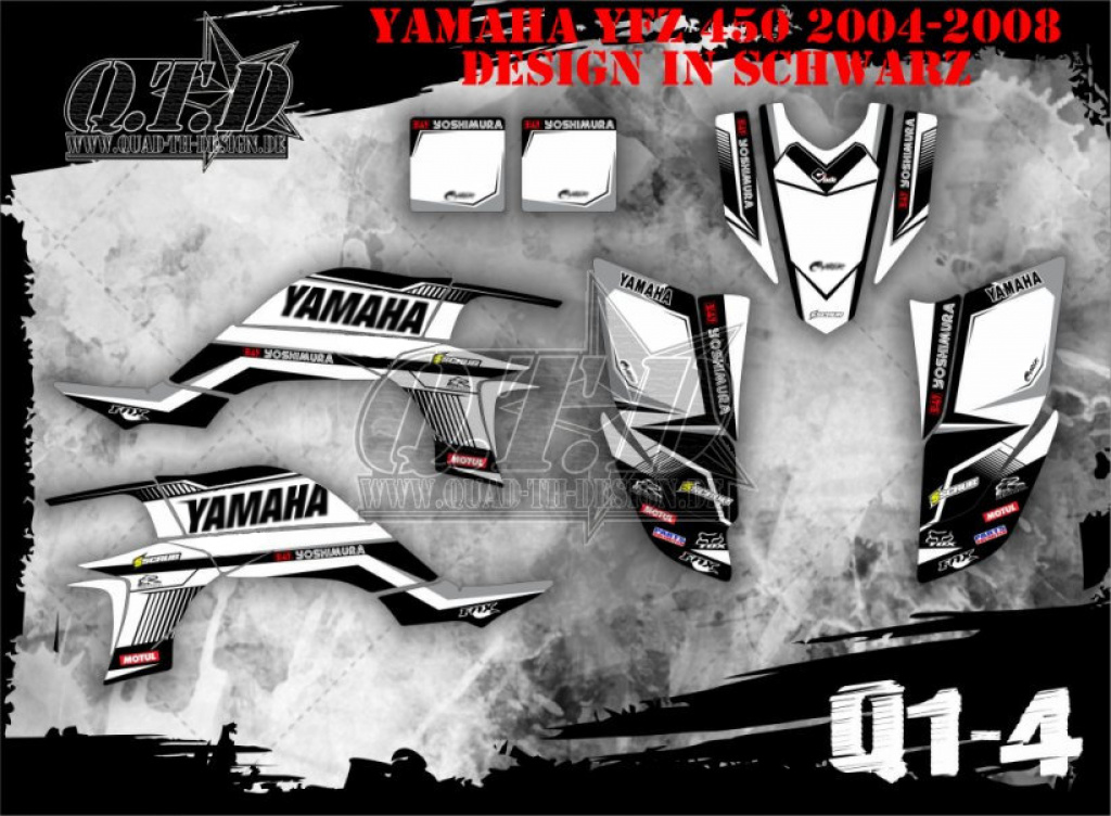 Fox Q1-4 für Yamaha YFZ 450 2004-2008 & 2012-2014