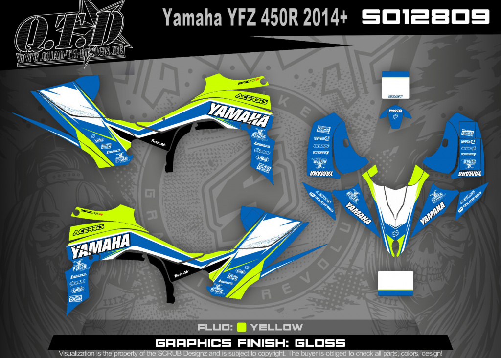 SO128009 für Yamaha YFZ 450R ab 2014+