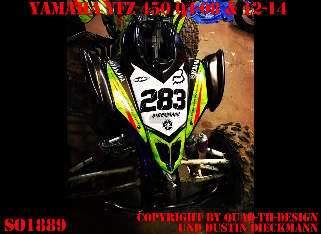 SO1889 für Yamaha YFZ YFZ 450 2004-2008 & 2012-2014