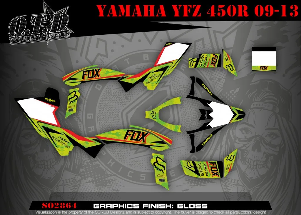 SO2864 for Yamaha YFZ YFZ 450R 2009-2013