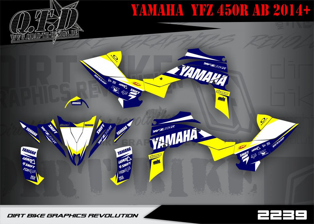 Beispiel Bild für die Farben, SO2239 für Yamaha YFZ 450R ab 2014+