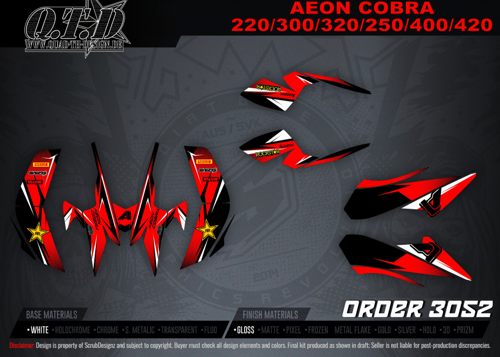 SO3052 for the Aeon Cobra 220, 300, 320, 250, 400, 420
