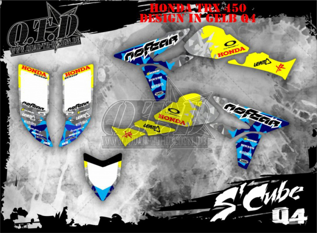 SCube Gelb für Honda TRX 450R 2004-2016