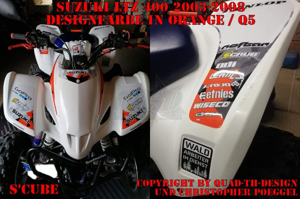 SCube Orange für Suzuki LTZ 400 2003-2008