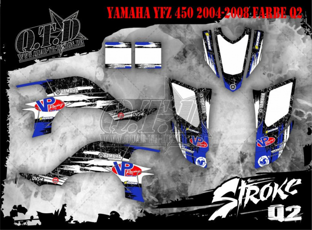 Stroke Q2 für Yamaha YFZ 450 2004-2008 & 2012-2014