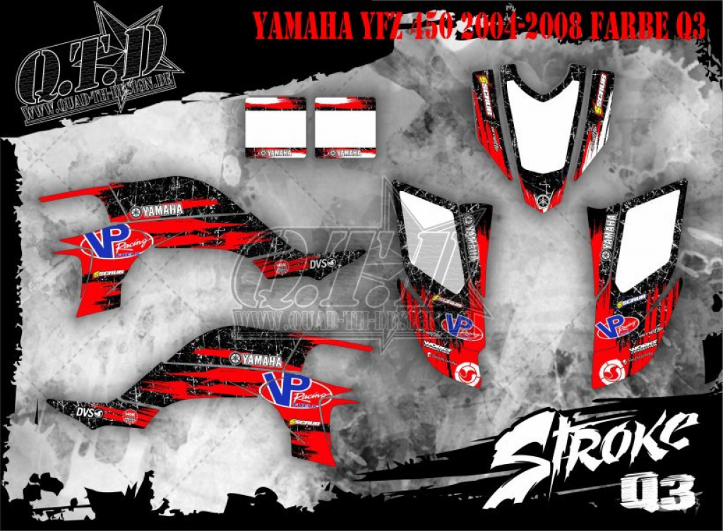 Stroke Q3 für Yamaha YFZ 450 2004-2008 & 2012-2014