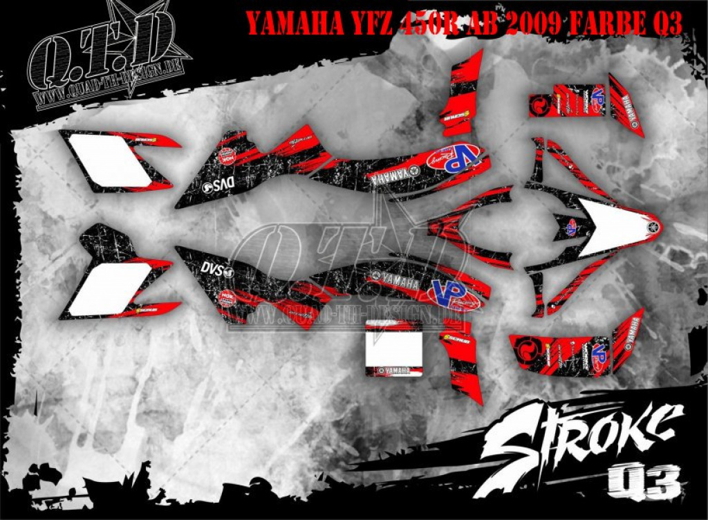 Stroke Q3 für Yamaha YFZ 450R 2009-2013