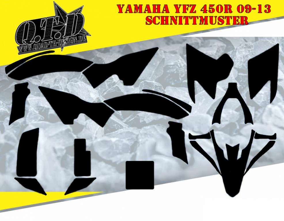 Yamaha YFZ 450R 2009-2013 Schnittmuster