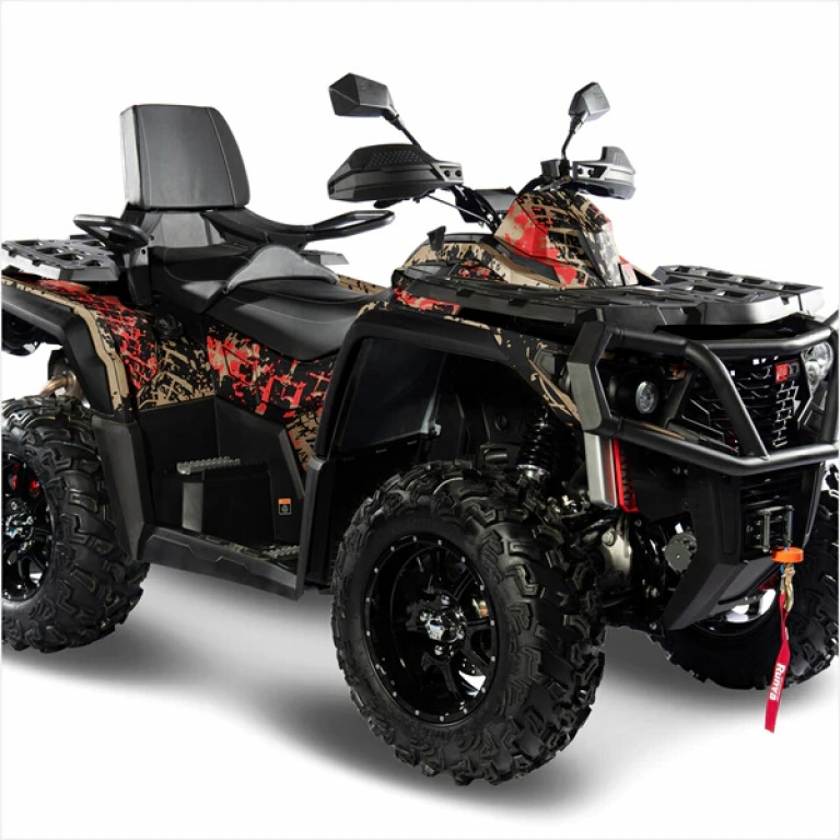 Tracker Beige-Rot M Version für Aodes Pathcross 650/850/1000 up 2020+