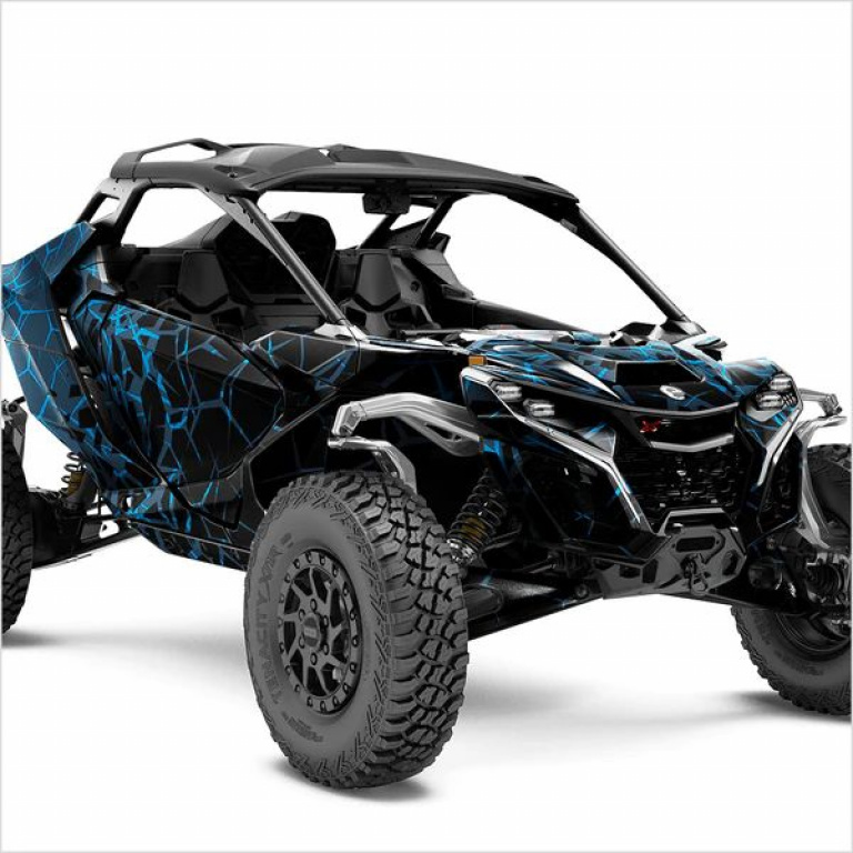 Quake Blau XL Version für Can-Am Maverick R 2 Doors
