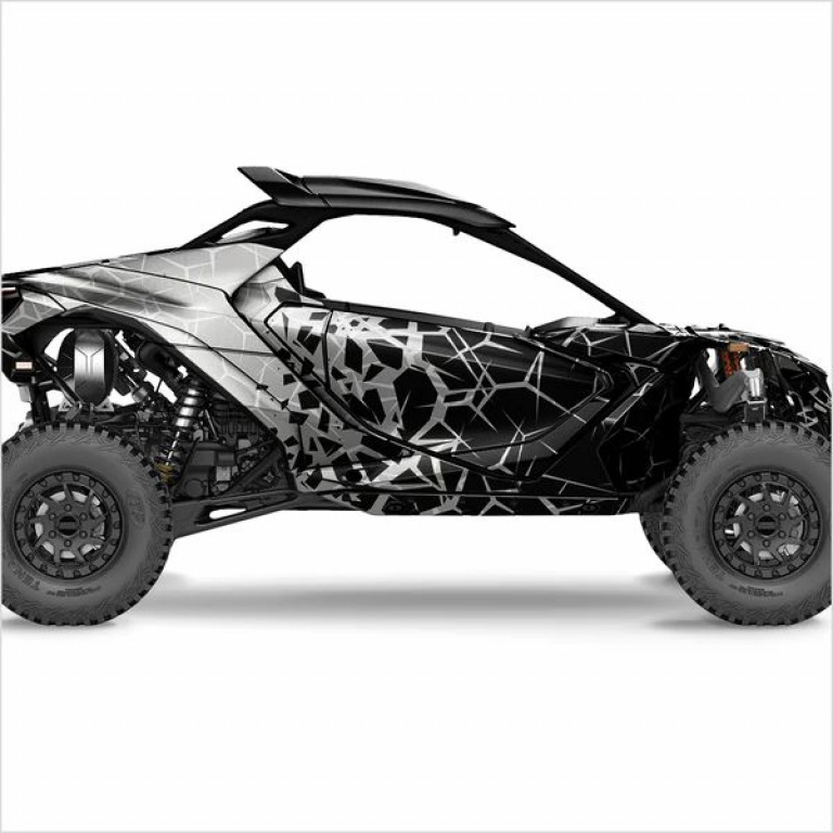 Quake Grau XL Version für Can-Am Maverick R 2 Doors