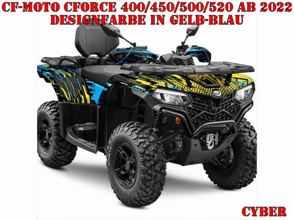 Cyber Yellow-Blue for CF-Moto CForce 400/450/500/520 S/L ab 2022+