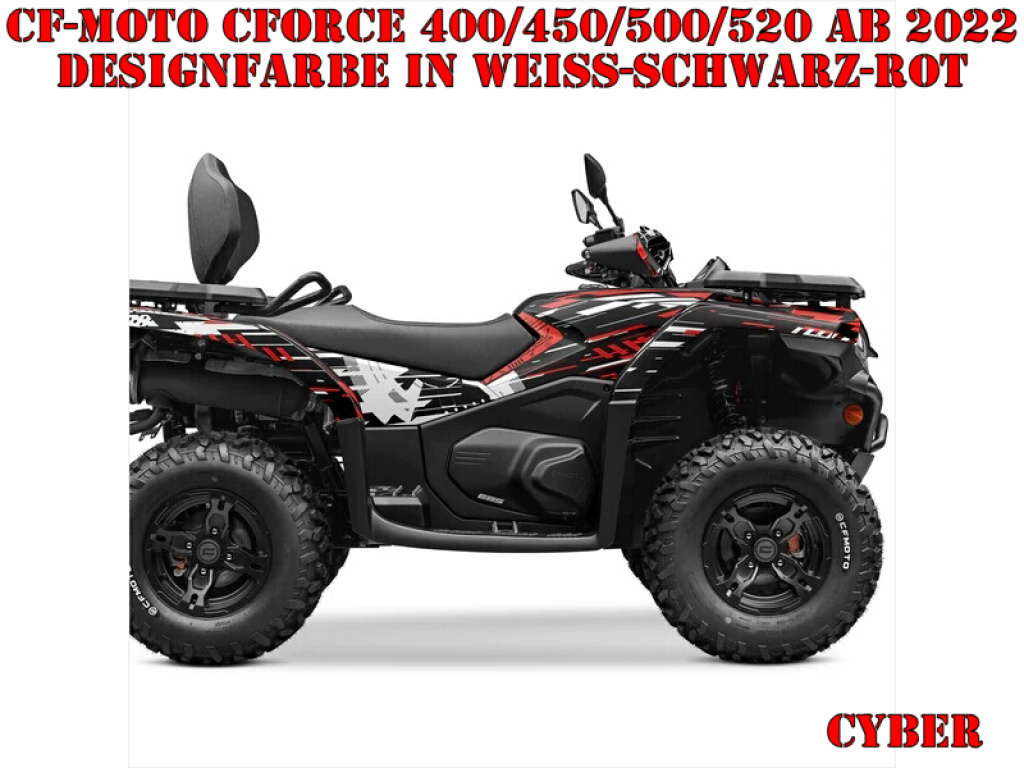 Cyber White-Black-Red for CF-Moto CForce 400/450/500/520 S/L ab 2022+