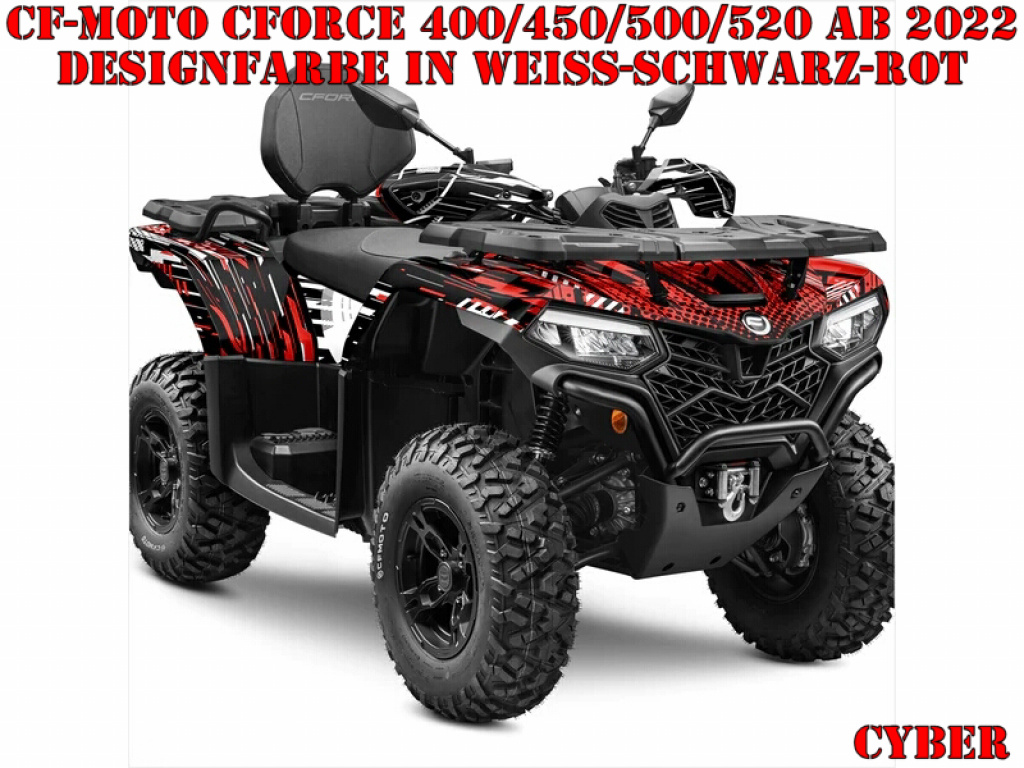 Cyber White-Black-Red for CF-Moto CForce 400/450/500/520 S/L ab 2022+