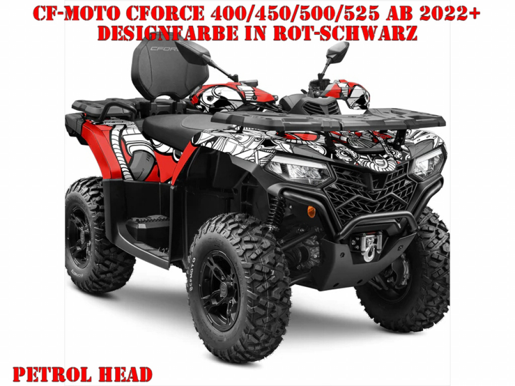 Petrol Head Rot-Schwarz für CF-Moto CForce 400/450/500/520 S/L ab 2022+