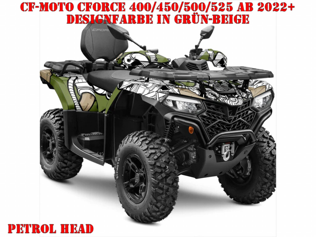 Petrol Head Grün-Beige für CF-Moto CForce 400/450/500/520 S/L ab 2022+