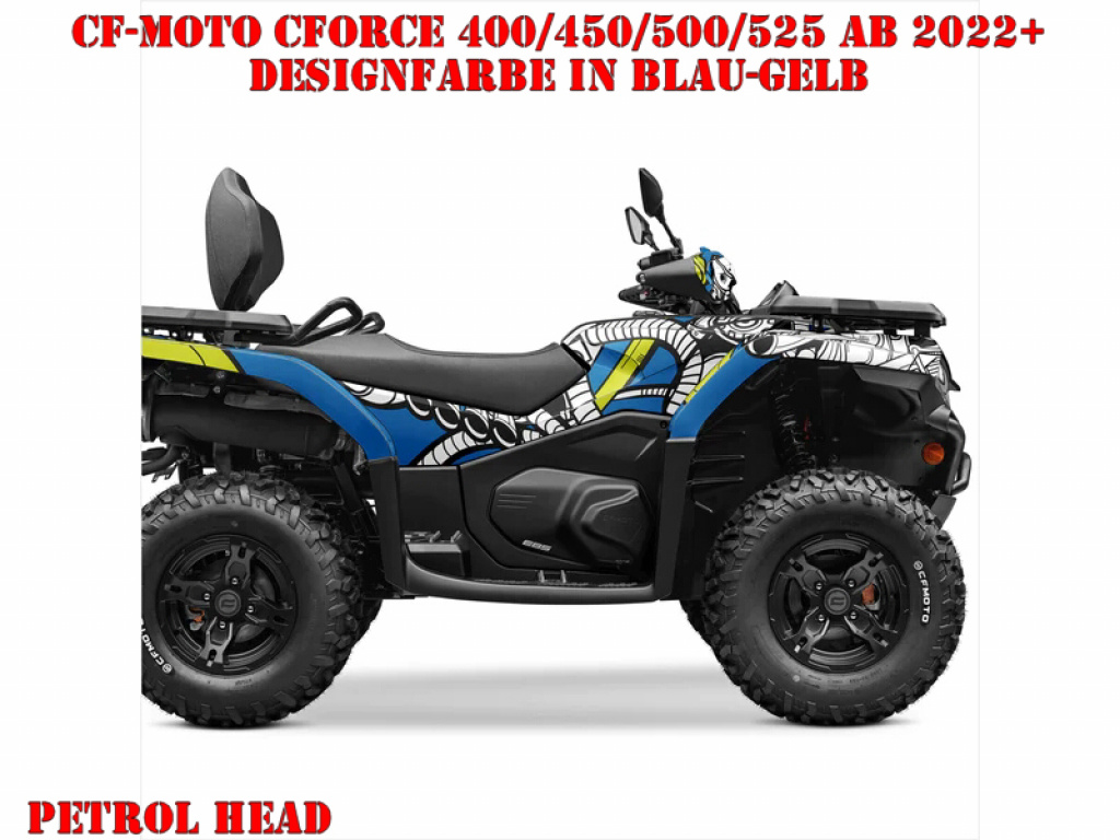 Petrol Head Blau-Gelb für CF-Moto CForce 400/450/500/520 S/L ab 2022+
