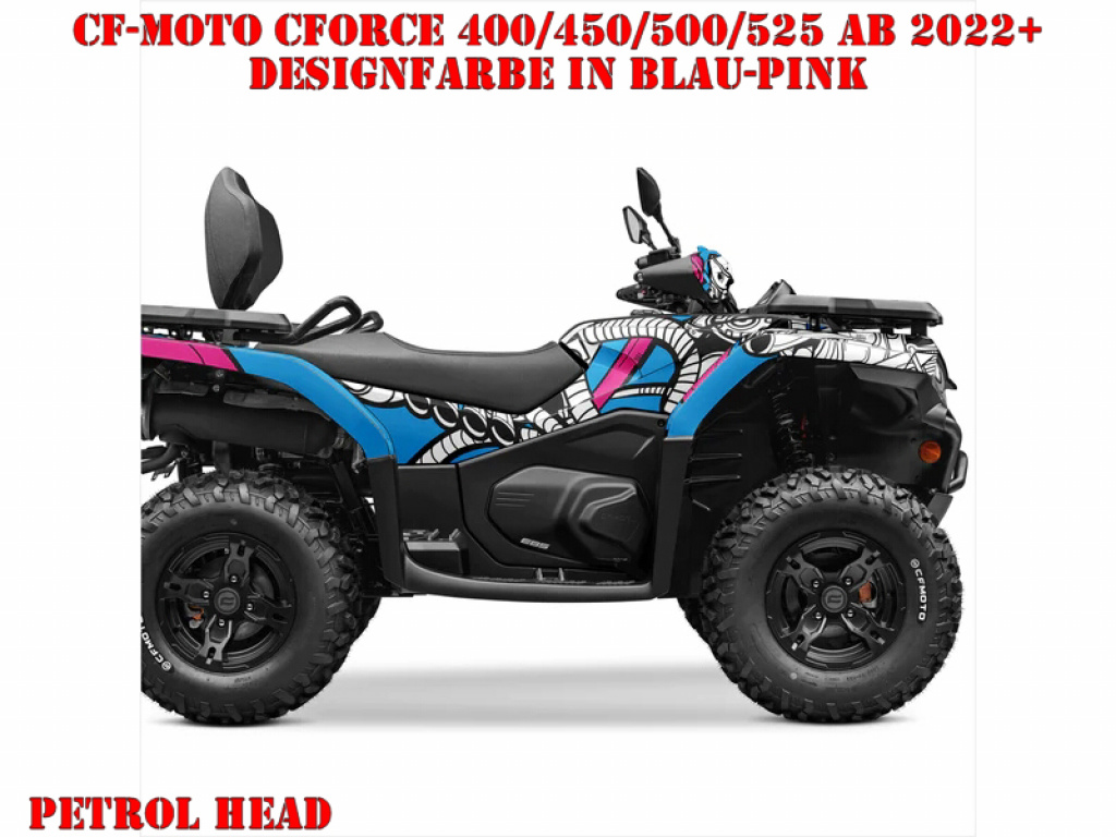 Petrol Head Blau-Pink für CF-Moto CForce 400/450/500/520 S/L ab 2022+