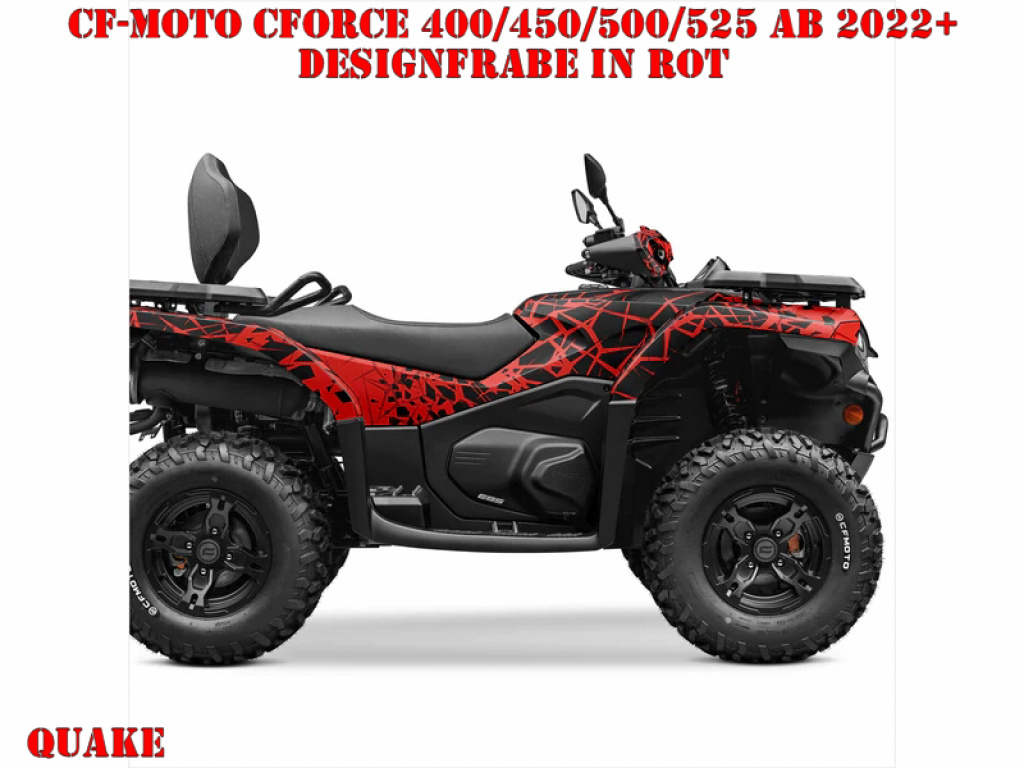 Quake Red for CF-Moto CForce 400/450/500/520 S/L ab 2022+