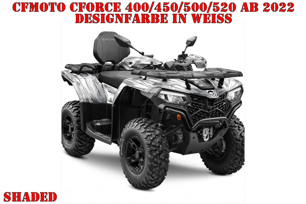Shaded White for CF-Moto CForce 400/450/500/520 S/L ab 2022+