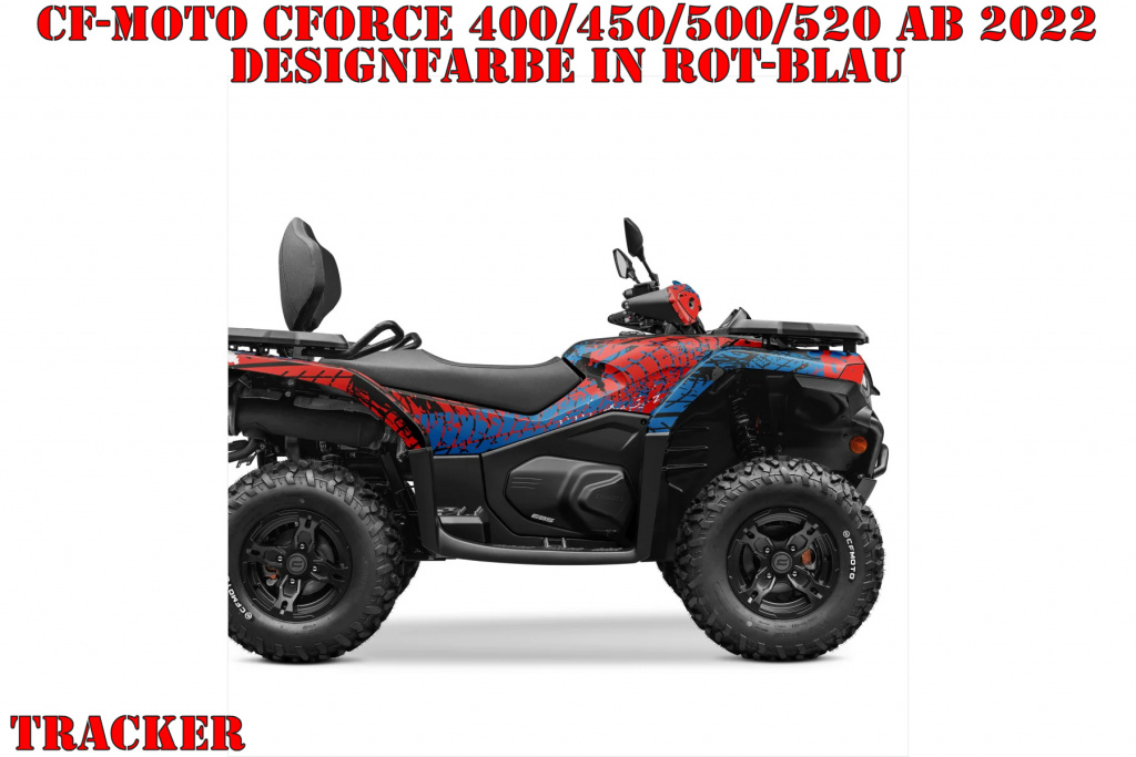 Tracker Red-Blue for CF-Moto CForce 400/450/500/520 S/L ab 2022+
