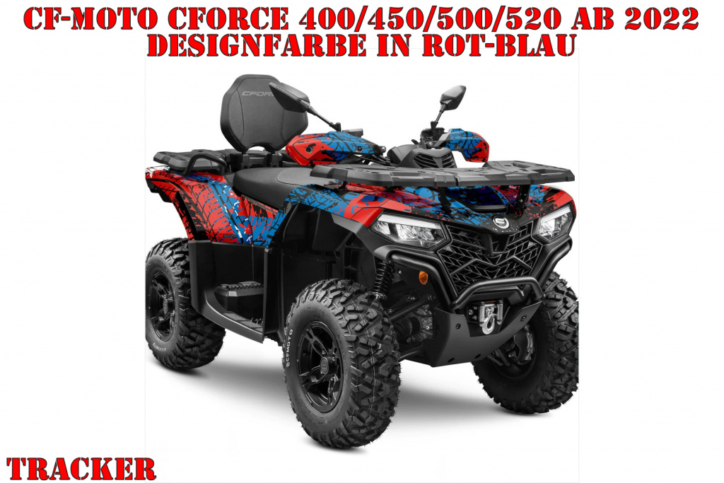 Tracker Red-Blue for CF-Moto CForce 400/450/500/520 S/L ab 2022+