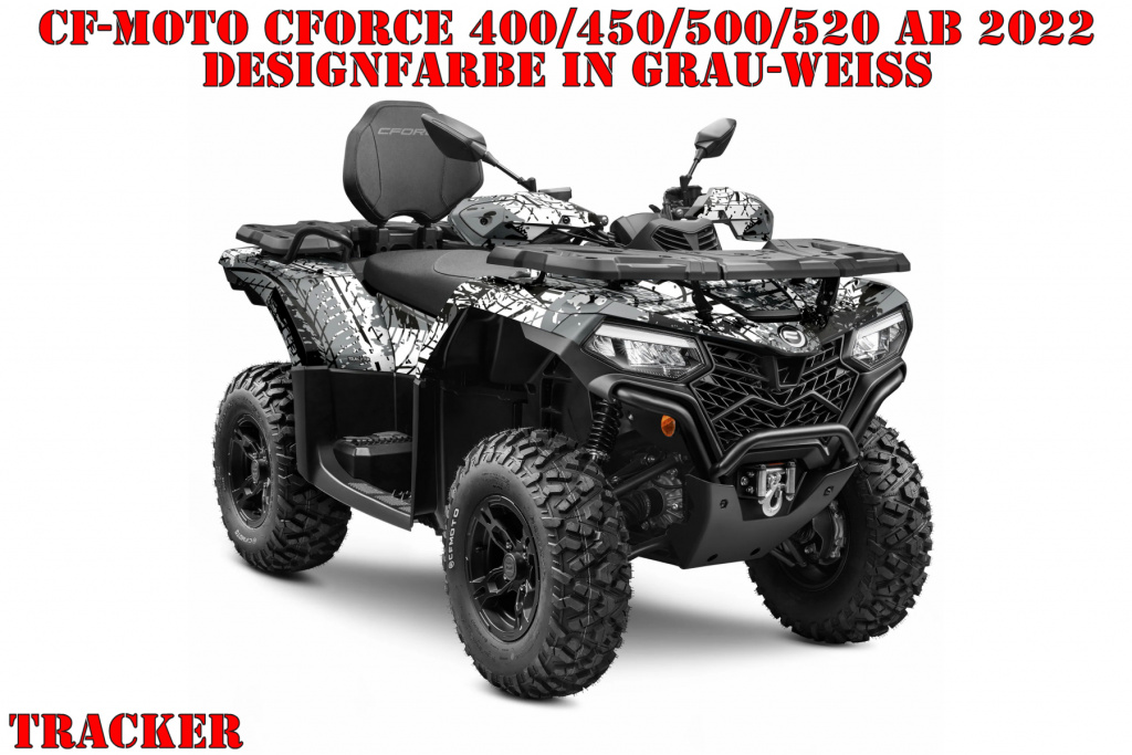 Tracker Grey-White for CF-Moto CForce 400/450/500/520 S/L ab 2022+