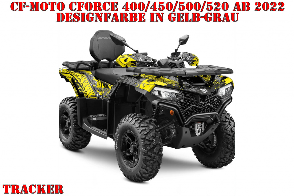 Tracker Yellow-Grey for CF-Moto CForce 400/450/500/520 S/L ab 2022+