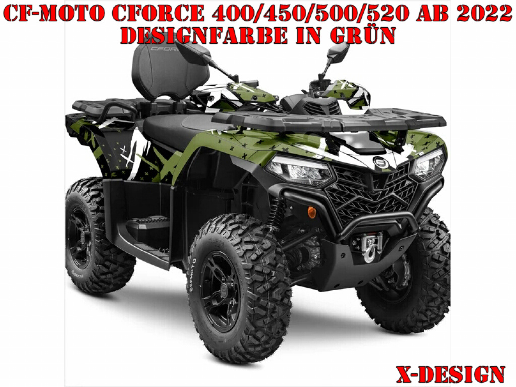 X-Design Green for CF-Moto CForce 400/450/500/520 S/L ab 2022+