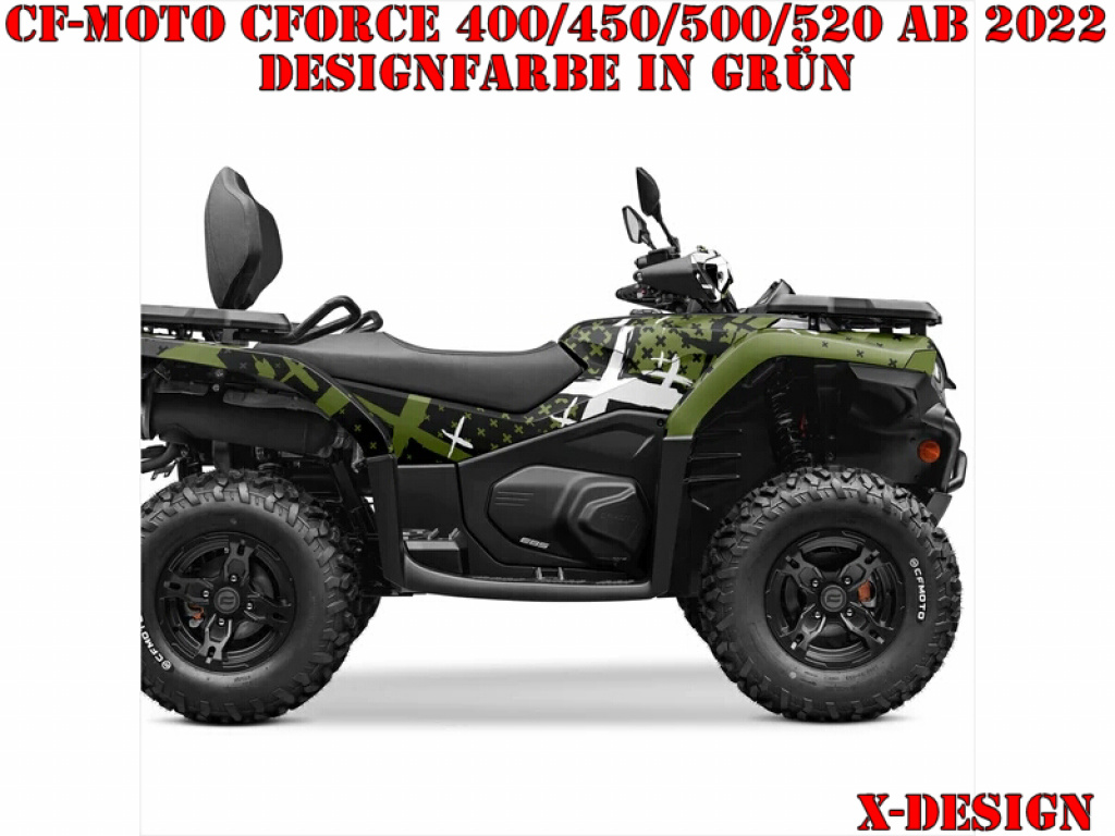 X-Design Green for CF-Moto CForce 400/450/500/520 S/L ab 2022+