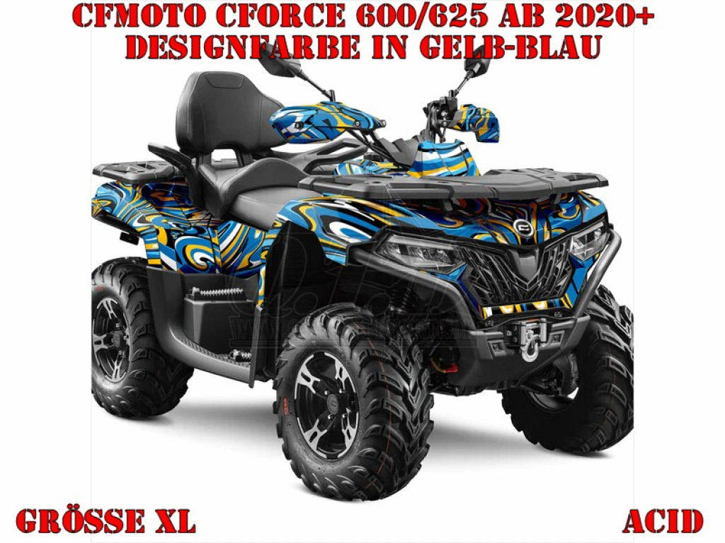 Acid Gelb-Blau XL Version für CF-Moto CForce 600-625 S/L ab 2020+