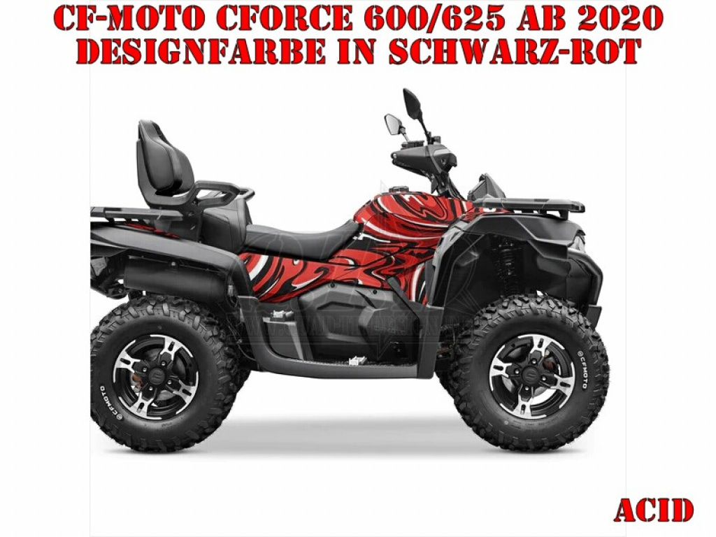 Acid Schwarz-Rot M Version für CF-Moto CForce 600-625 S/L ab 2020+