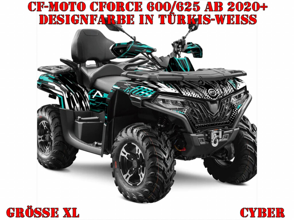 Cyber Türkis-Weiß XL Version für CF-Moto CForce 600-625 S/L ab 2020+