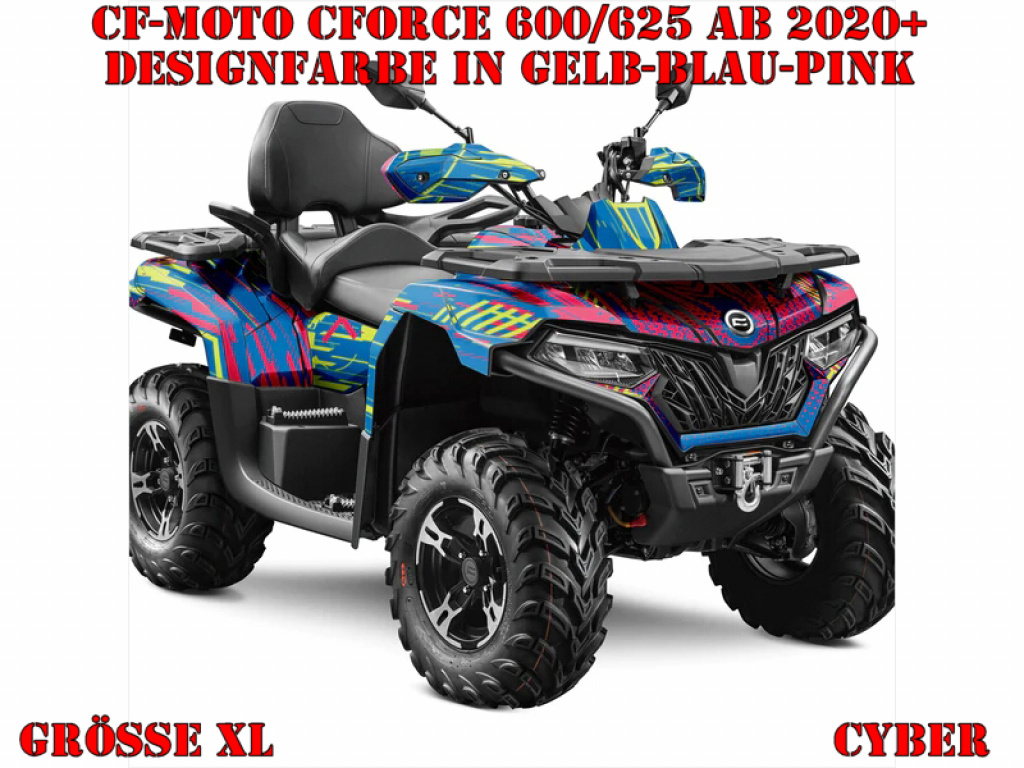 Cyber Gelb-Blau-Pink XL Version für CF-Moto CForce 600-625 S/L ab 2020+