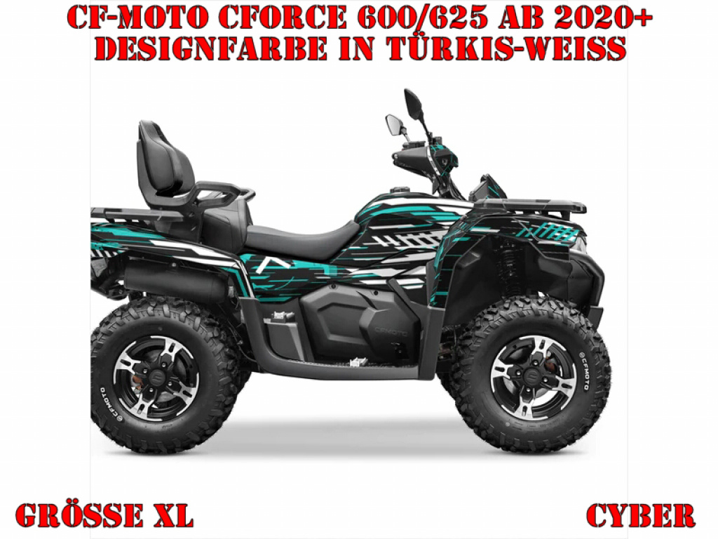Cyber Türkis-Weiß XL Version für CF-Moto CForce 600-625 S/L ab 2020+