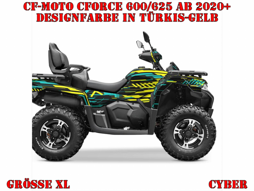 Cyber Türkis-Gelb XL Version für CF-Moto CForce 600-625 S/L ab 2020+