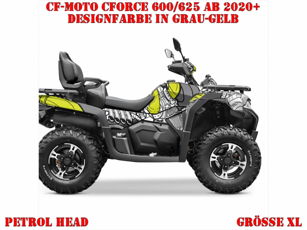 Petrol Head Grey-Yellow XL Version for CF-Moto CForce 600-625 S/L ab 2020+