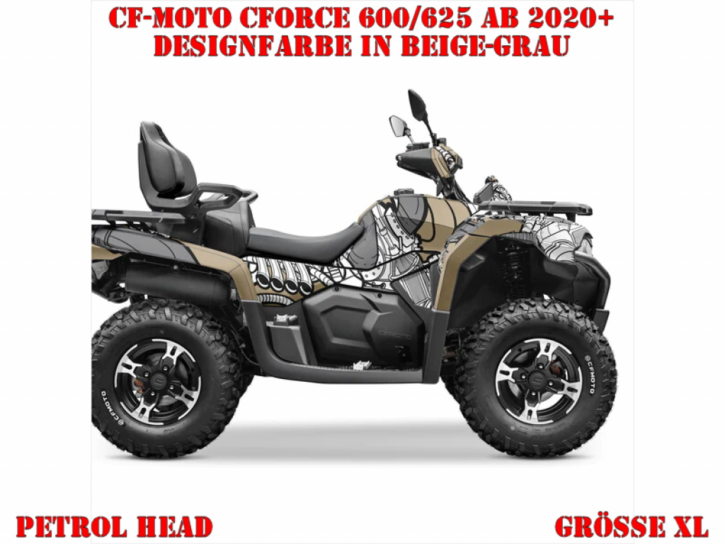 Petrol Head Beige-Grey XL Version for CF-Moto CForce 600-625 S/L ab 2020+