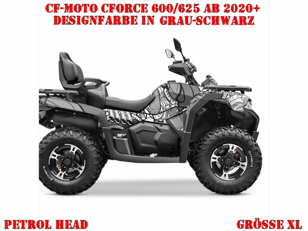 Petrol Head Grey-Black XL Version for CF-Moto CForce 600-625 S/L ab 2020+