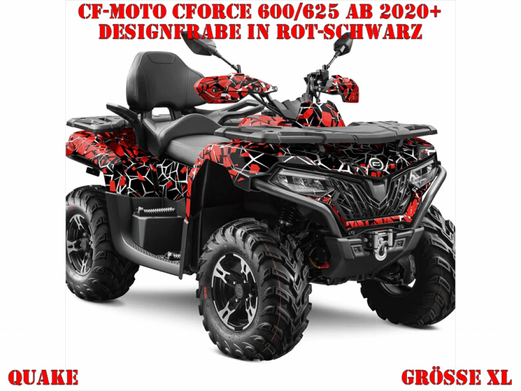 Quake Rot-Schwarz XL Version für CF-Moto CForce 600-625 S/L ab 2020+