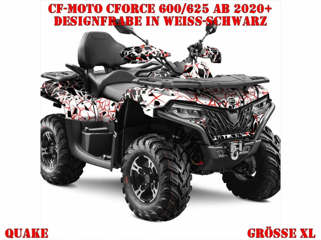 Quake Weiß-Schwarz XL Version für CF-Moto CForce 600-625 S/L ab 2020+