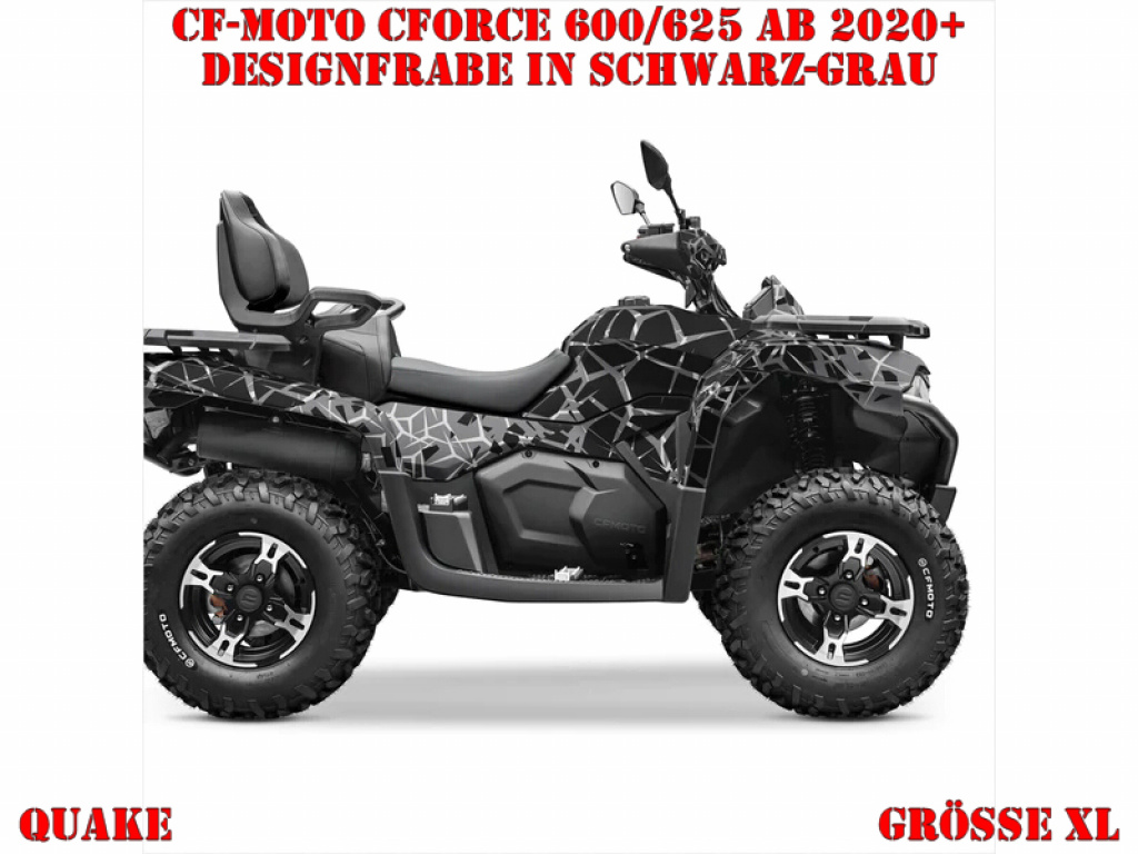 Quake Schwarz-Grau XL Version für CF-Moto CForce 600-625 S/L ab 2020+