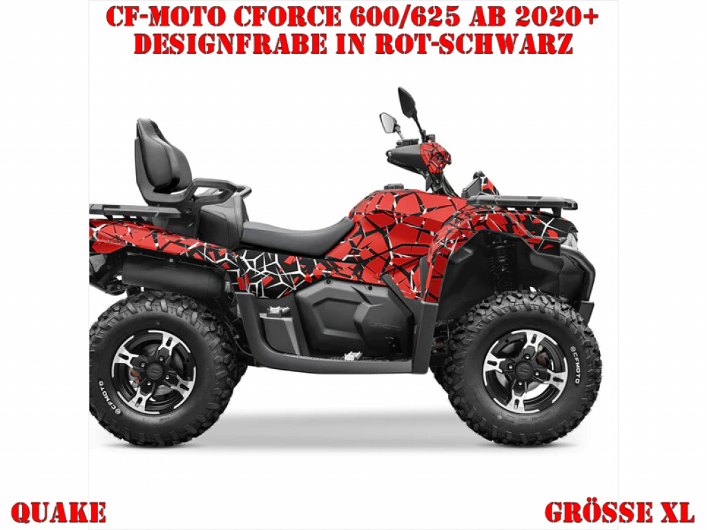 Quake Rot-Schwarz XL Version für CF-Moto CForce 600-625 S/L ab 2020+