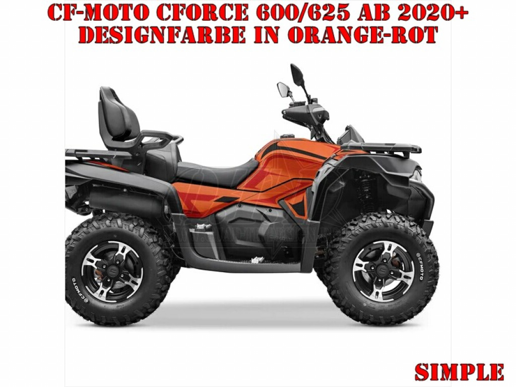 Simple Orange-Rot M Version für CF-Moto CForce