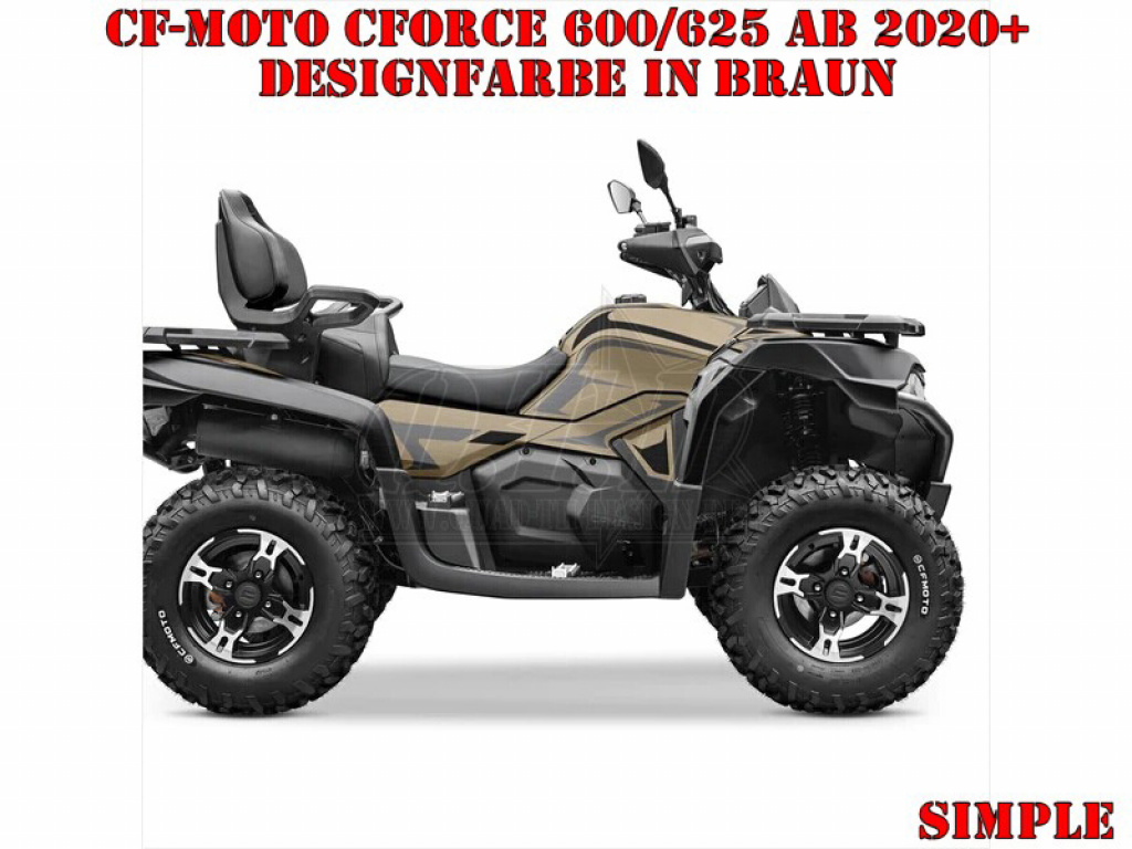 Simple Braun M Version für CF-Moto CForce 600-625 S/L ab 2020+