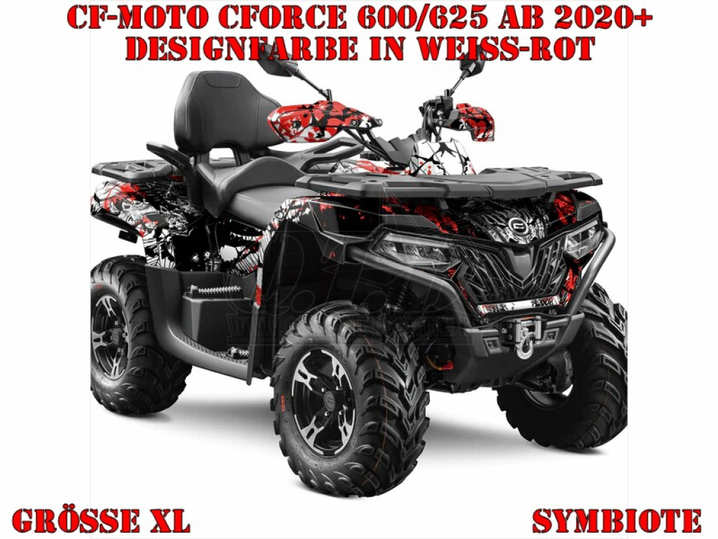 Symbiote Weiß-Rot XL Version für CF-Moto CForce 600-625 S/L ab 2020+