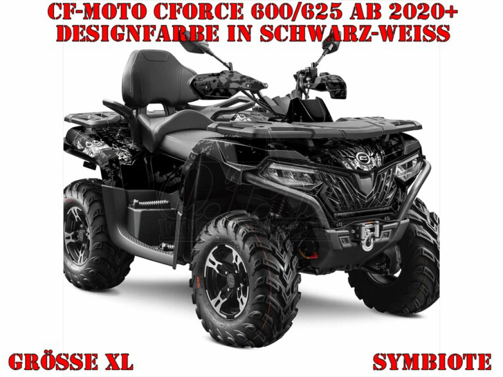 Symbiote Schwarz-Weiß XL Version für CF-Moto CForce 600-625 S/L ab 2020+